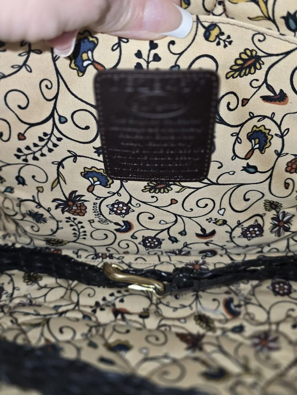 Brighton Printed Fabric Hobo